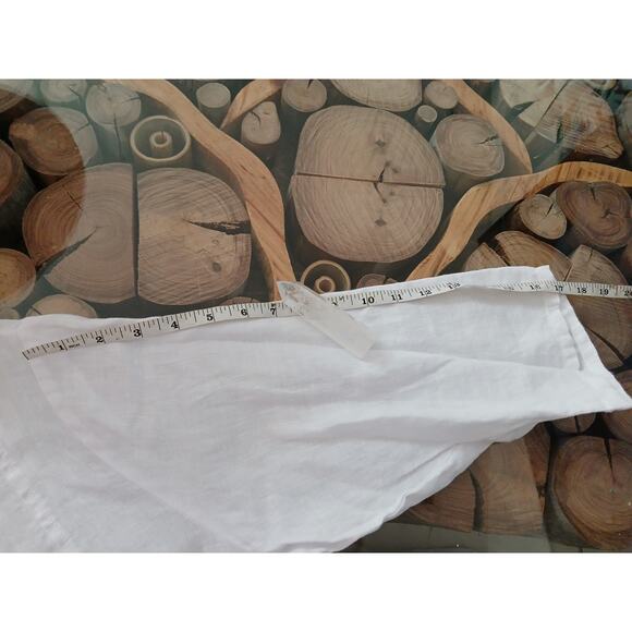 Match Point USA Linen tunic top dress half sleeve Medium White never worn - Picture 9 of 13